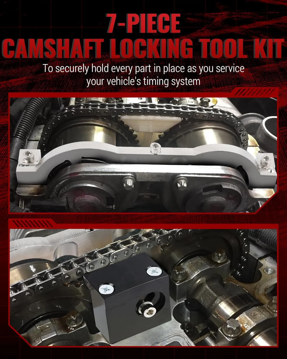 1.0 1.2 1.4L Timing Tool Kit Compatible with Chevy Cruze Aveo Orlando Vauxhall Opel Adam Ampera Astra J Cascada, Camshaft Holding Locking Tool Set EN-49977 EN-952 KM-955