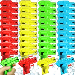 100 Pack Mini Water Gun for Boys and Girls, Colorful Water Squirt Guns Small Toy Gun Plastic Pistol for Beach, Water Park, Swimming Pool Party Favors