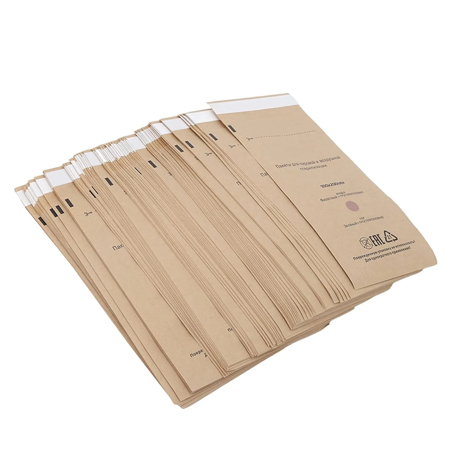 100PCS Pouches, Paper Disposable Bags, Nail Art Cleaning Bag, Self Sealing Cleaning Pouch for Oral Cavity Beauty 100x200mm
