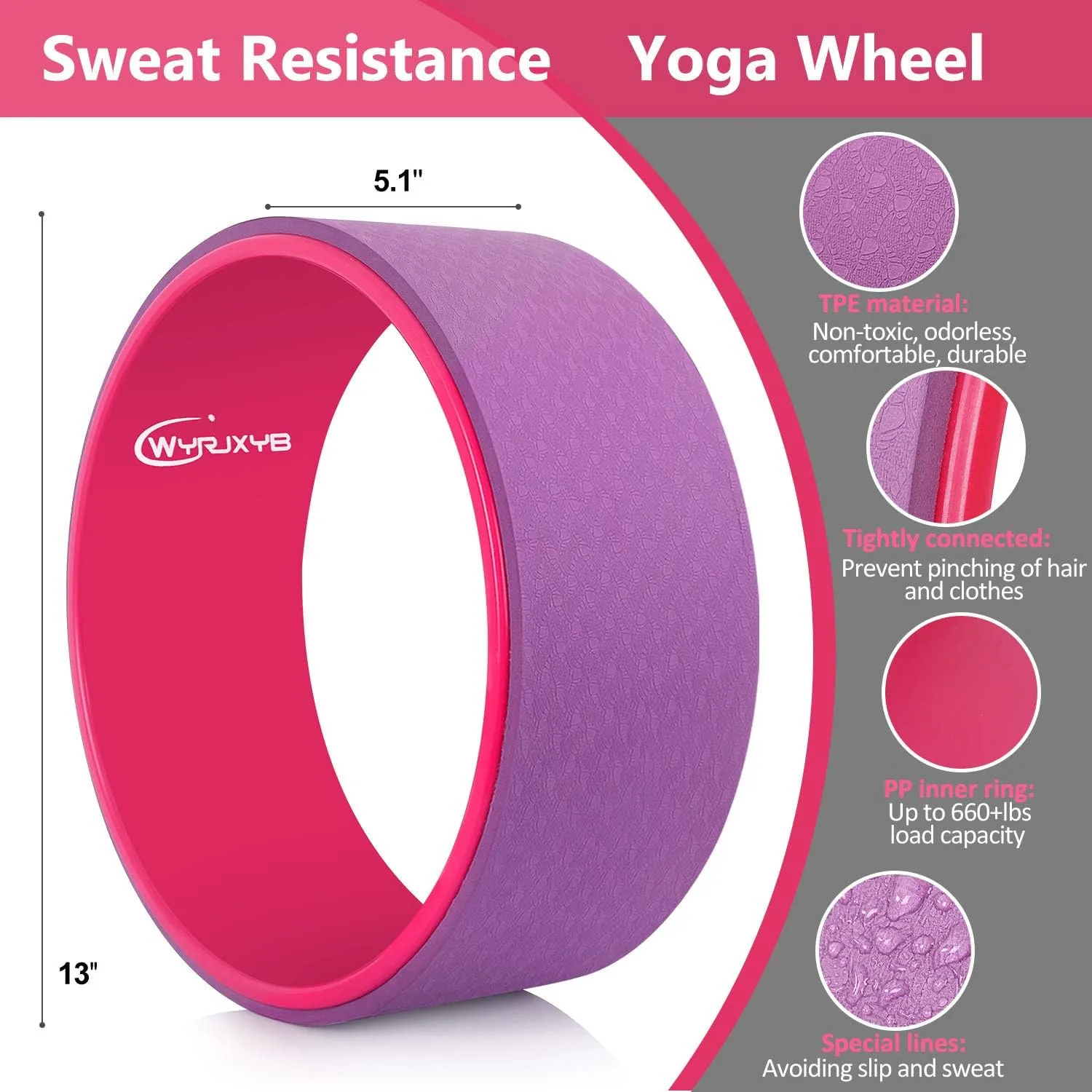 11-in-1 Yoga Accessory Set - Wheel, Blocks, Bands, Bag & Jump Rope for Stretching & Backbends