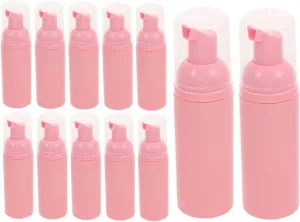 12pk Travel Size Foam Pump Bottles 60ml Refillable Shampoo Dispenser for Family Use