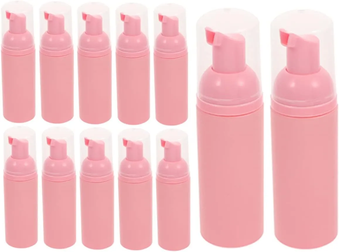 12pk Travel Size Foam Pump Bottles 60ml Refillable Shampoo Dispenser for Family Use