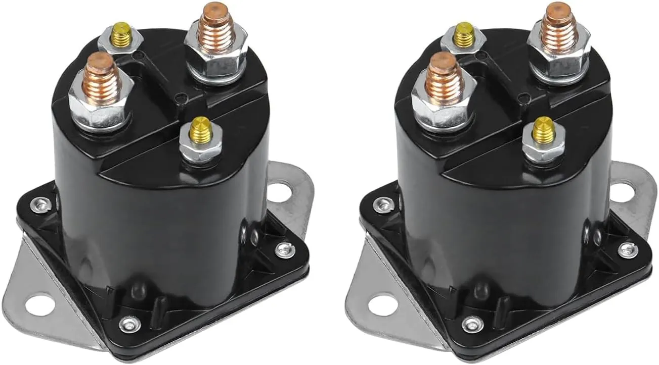 12V Golf Cart Solenoid, Compatible with Club Car DS & Precedent Gas Solenoid Replace 1013609, 1117, 1012275, 435-154, LPL6003 2 PCS