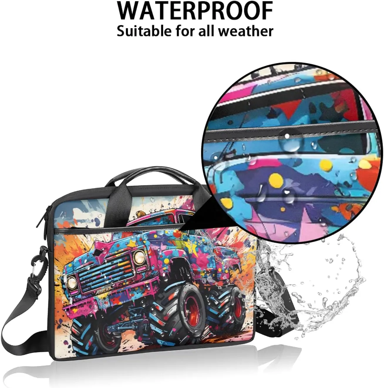 13-15 Inch Trucks Handy Laptop Bag Diggers Shoulder Laptop Bag For Work, School, Travel And More