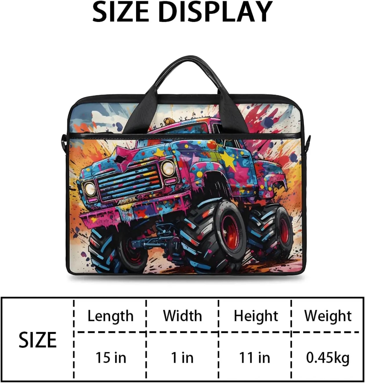 13-15 Inch Trucks Handy Laptop Bag Diggers Shoulder Laptop Bag For Work, School, Travel And More