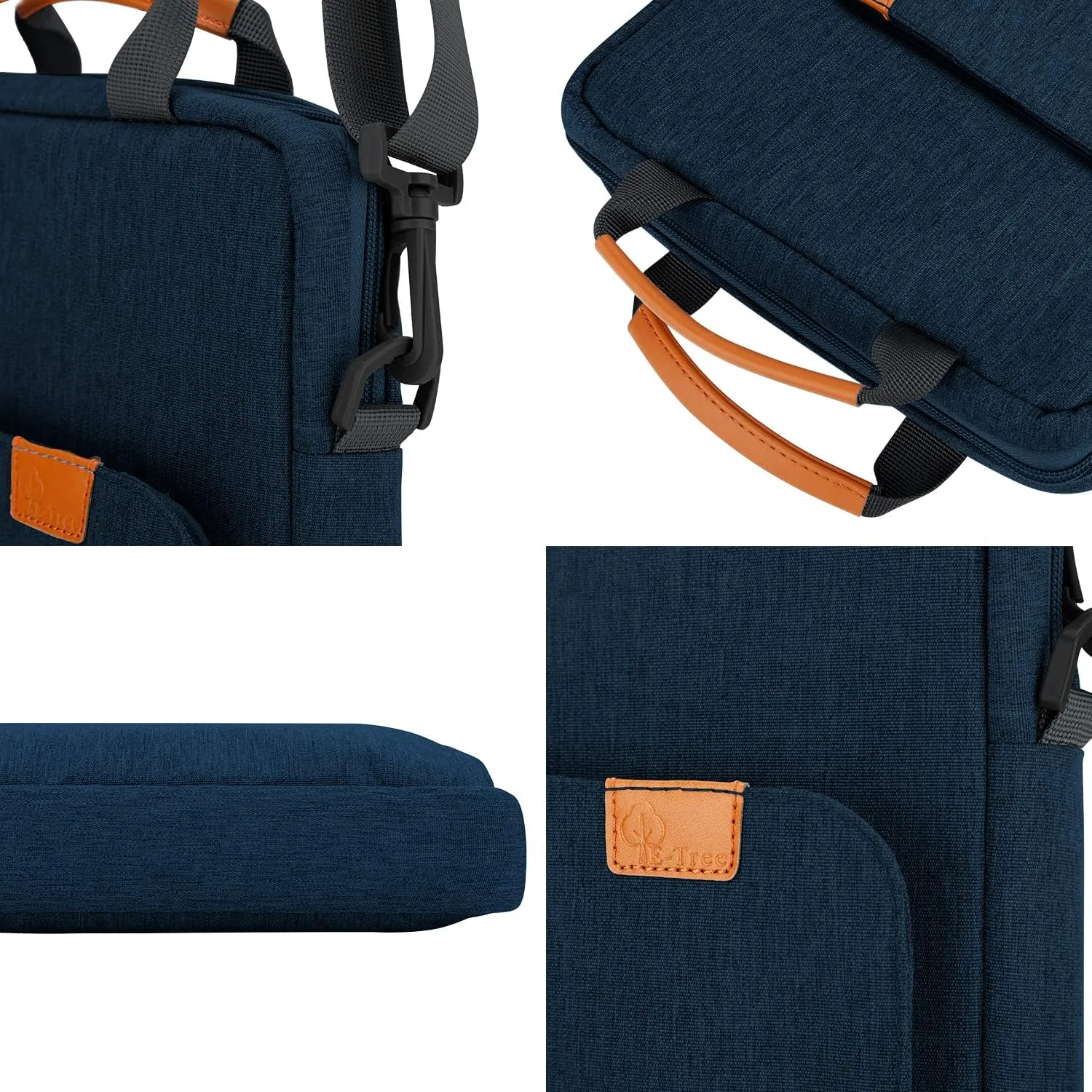 13 inch Laptop Sleeve with Shoulder Strap and Handle,Computer Bag Carrying Case for 13.3 Apple MacBook iPad,Chromebook