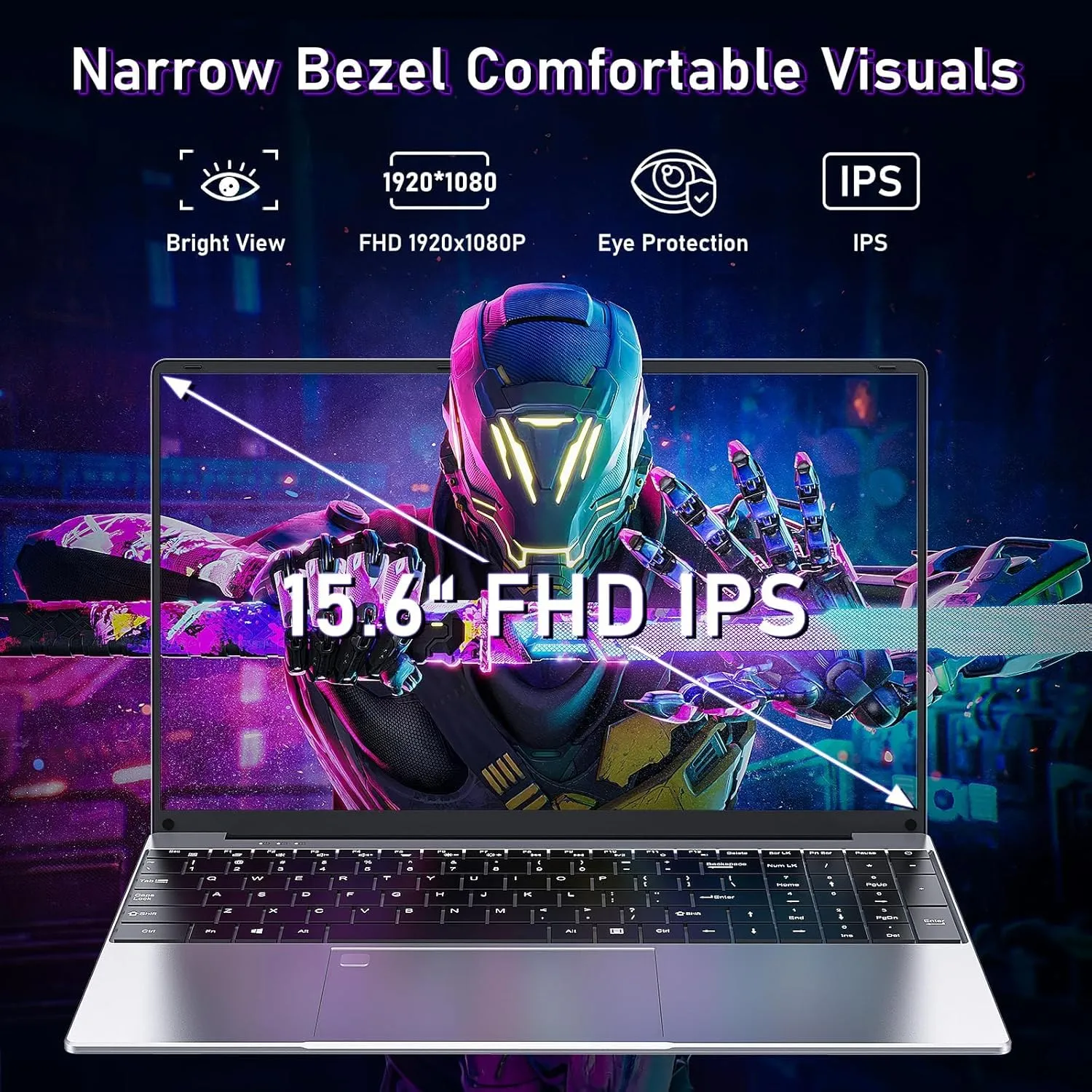 15.6 Inch Laptop Computer,Gaming Laptop,AMD Ryzen 7 5700U 8C/16T Processor(up to 4.3Ghz),16GB RAM 1TB SSD,AMD Radeon Graphics,15.6” FHD 1920 * 1080 Display,WiFi 5,BT5.0,Backlit Keyboard