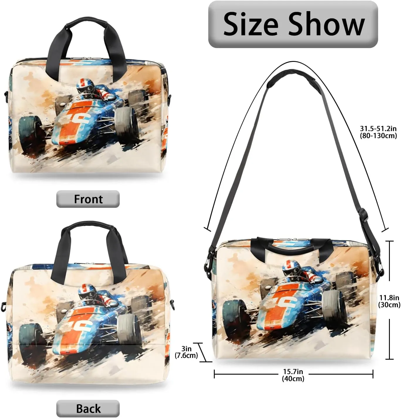 15.7 Inch Laptop Bag Computer Bag for Women Men Laptop Carrying Case with Adjustable Shoulder Strap