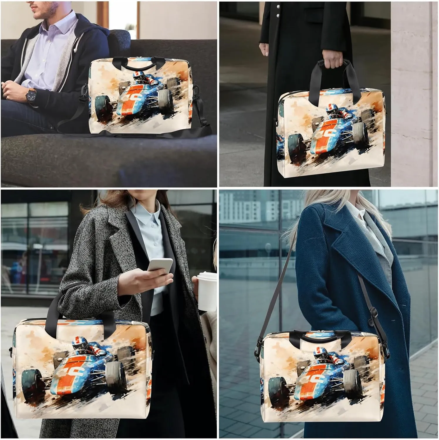 15.7 Inch Laptop Bag Computer Bag for Women Men Laptop Carrying Case with Adjustable Shoulder Strap