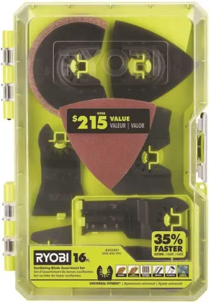 16 PC. OSCILLATING Multi-Tool Blade Accessory Set