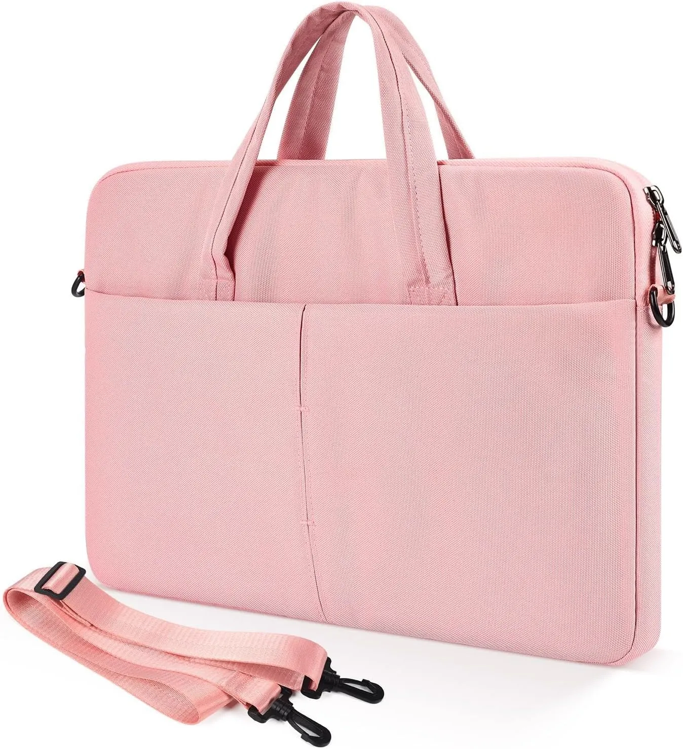 17 17.3 Inch Laptop Bag Women Men Computer Bag for HP Envy Pavilion/LG Gram/MSI/Dell Inspiron XPS/Lenovo Thinkpad/ASUS/Acer, Shoulder Strap Carrying Messenger Bag, Pink