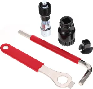 1set Crank Extractor Tool Kit Crank Puller Spanner Wrench for Easy Removal Maintenance of Road Racing and Mountain Portable Storage for Bike Repair