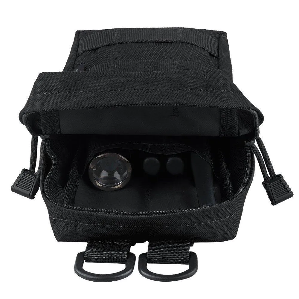 2 Pack Tactical Water-Resistant Molle Pouches, Extra Storage