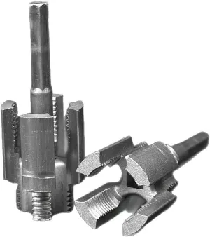 2 Pcs Internal and External PVC Pipe Threading Tool, 1/2 inch and 3/4 inch DN15/DN20 Compatible, Plastic Pipe Thread Maker