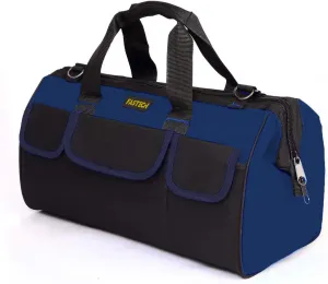 20 Inch Heavy Duty Tool Bag with Wide Mouth for Tool Storage,Carrier and Organizer,Tool Bag for Men/Women, Wide Mouth Tool Bag with Inside Pockets (20 Inch)