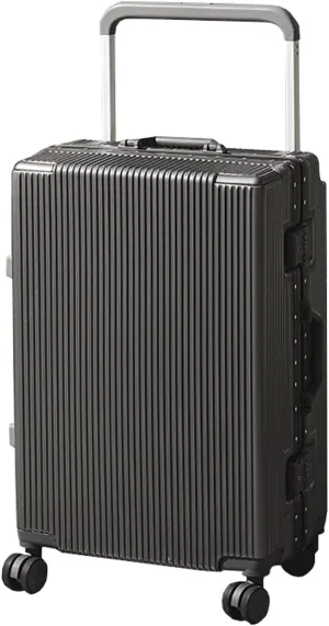 20 Inch Luggage ABS Hard Shell Luggage with 4 Spinner Wheels Carry On Luggage Wide Handle Travel Luggage Aluminum Frame,Gray,26in