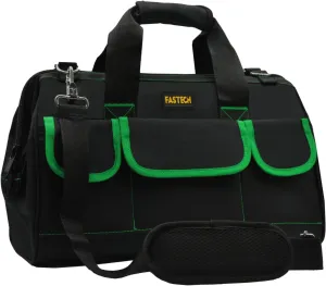 20 Inch Tool Bag With Comfortable Shoulder Straps, Waterproof Wide Mouth Tool Kit, Tool Storage Package For Men/Women (20IN Green)