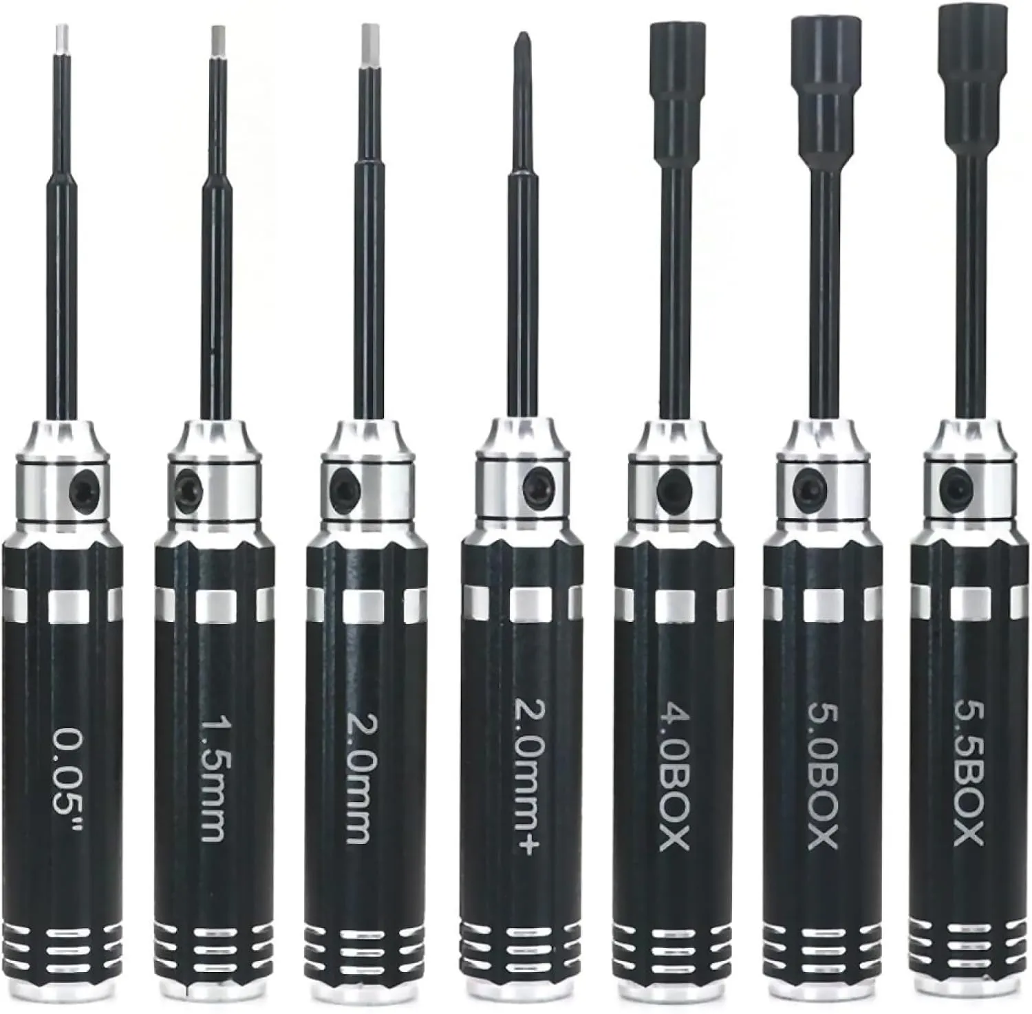 2024 Hex Screwdrivers Nut Driver Wrench RC Tool Kit 7PCS for TRX4M FCX24 SCX24 1/18 1/24 RC Mini Crawler Car
