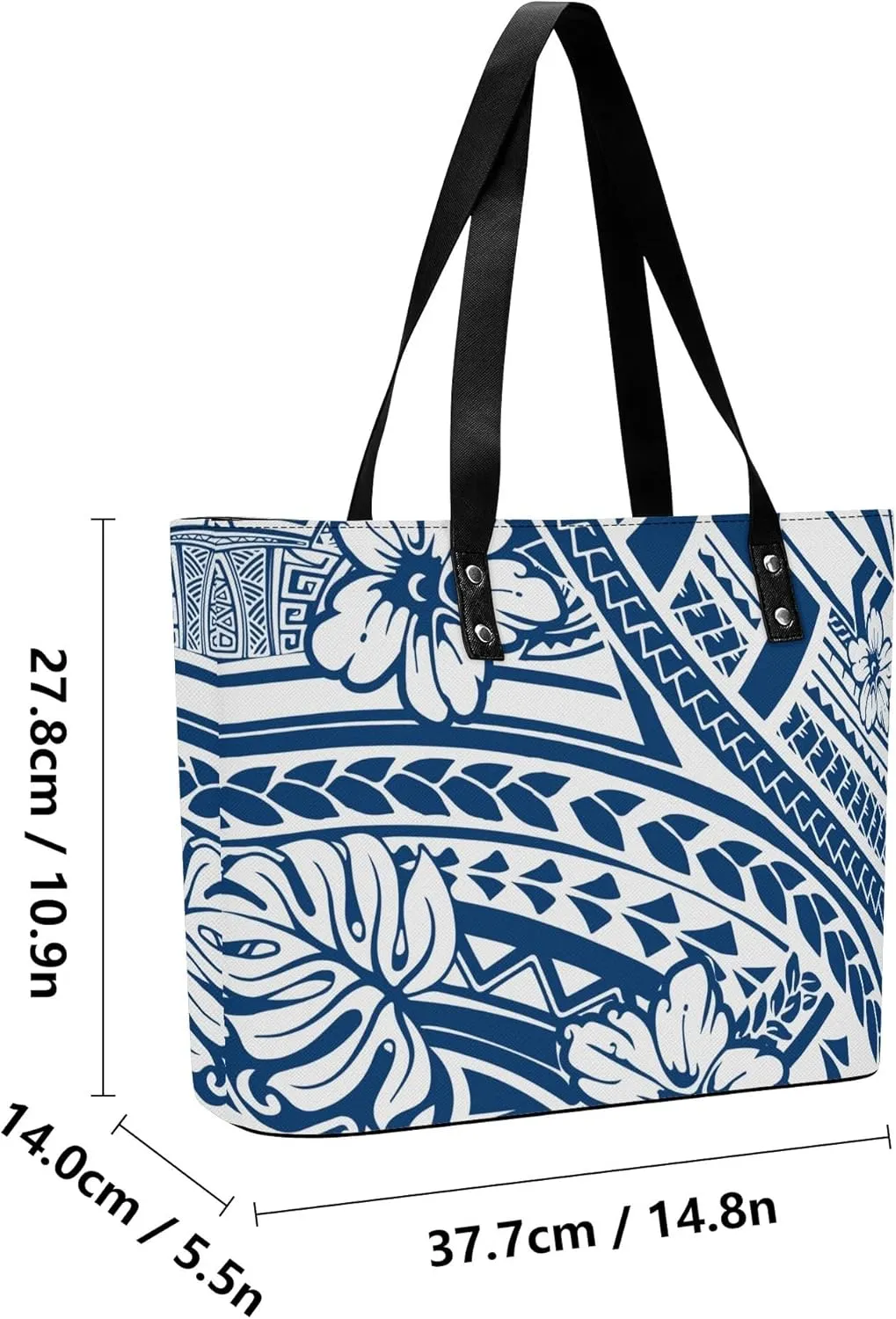 2025 Polynesian Women'S Bag 2-Piece Women'S Pu Handbag Large Capacity Shoulder Bag And The Same Purse