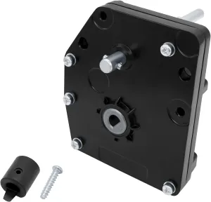 276602, RV Fifth Wheel Landing Gear Box Compatible with Lippert Venture, Universal Mount Aluminum Gearbox for Atwood, Pac-Rim and Stromberg Carlson Landing Gear Systems | Black, Replace# LG-179015