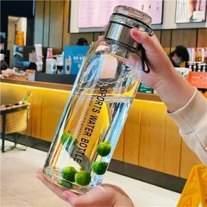 2L Large Capacity Glass Water Bottle Transparent Milk Juice Cup Outdoor Portable Leakproof Drinkware Tea Water Glass Bottle 2L (Size : 750-2000ml, Color : 1200ml)