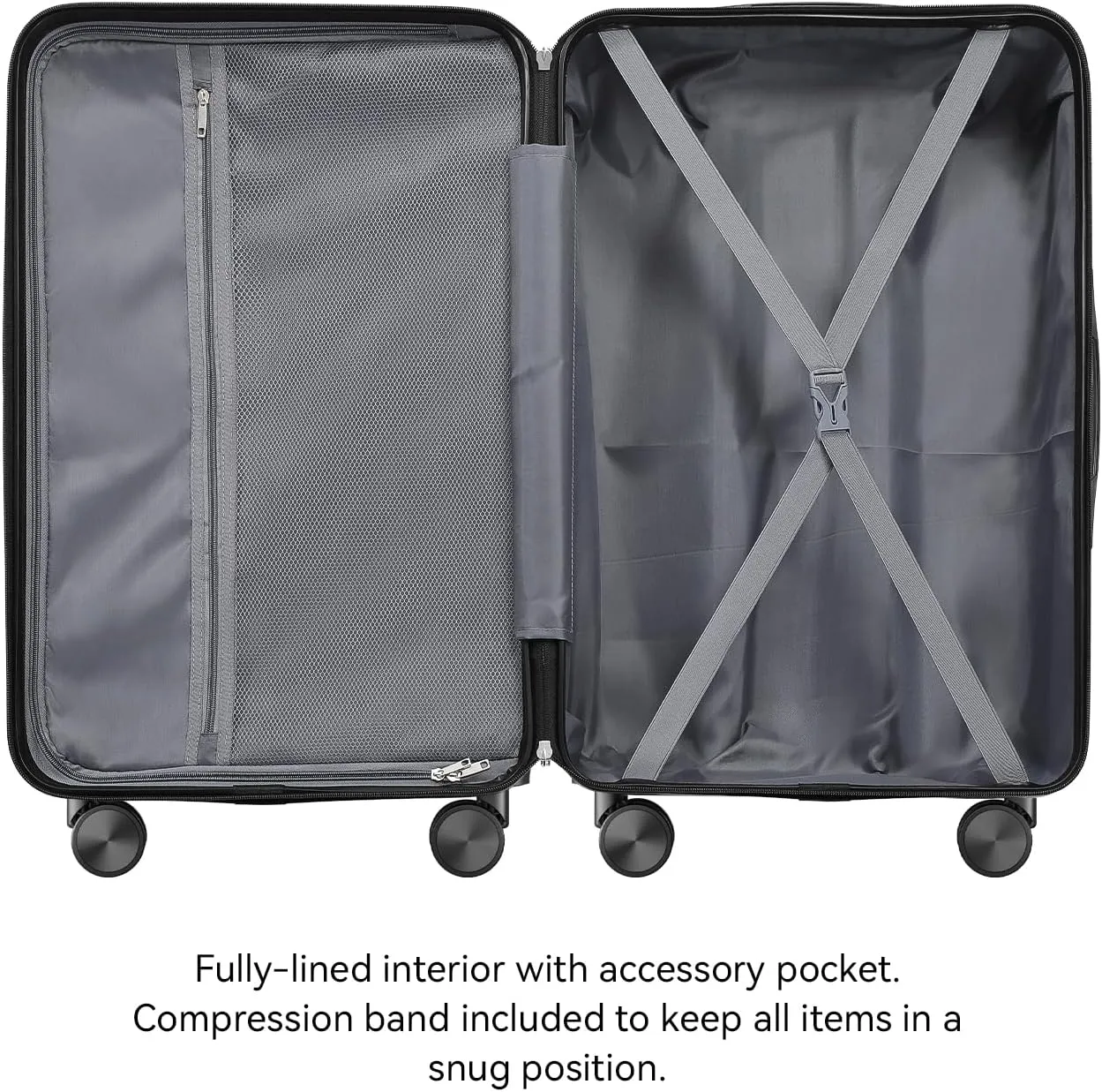3-Piece (20/24/28)" Suitcase Set Spinner Wheels ABS Lightweight Luggage Sets with TSA Lock,Mint Green