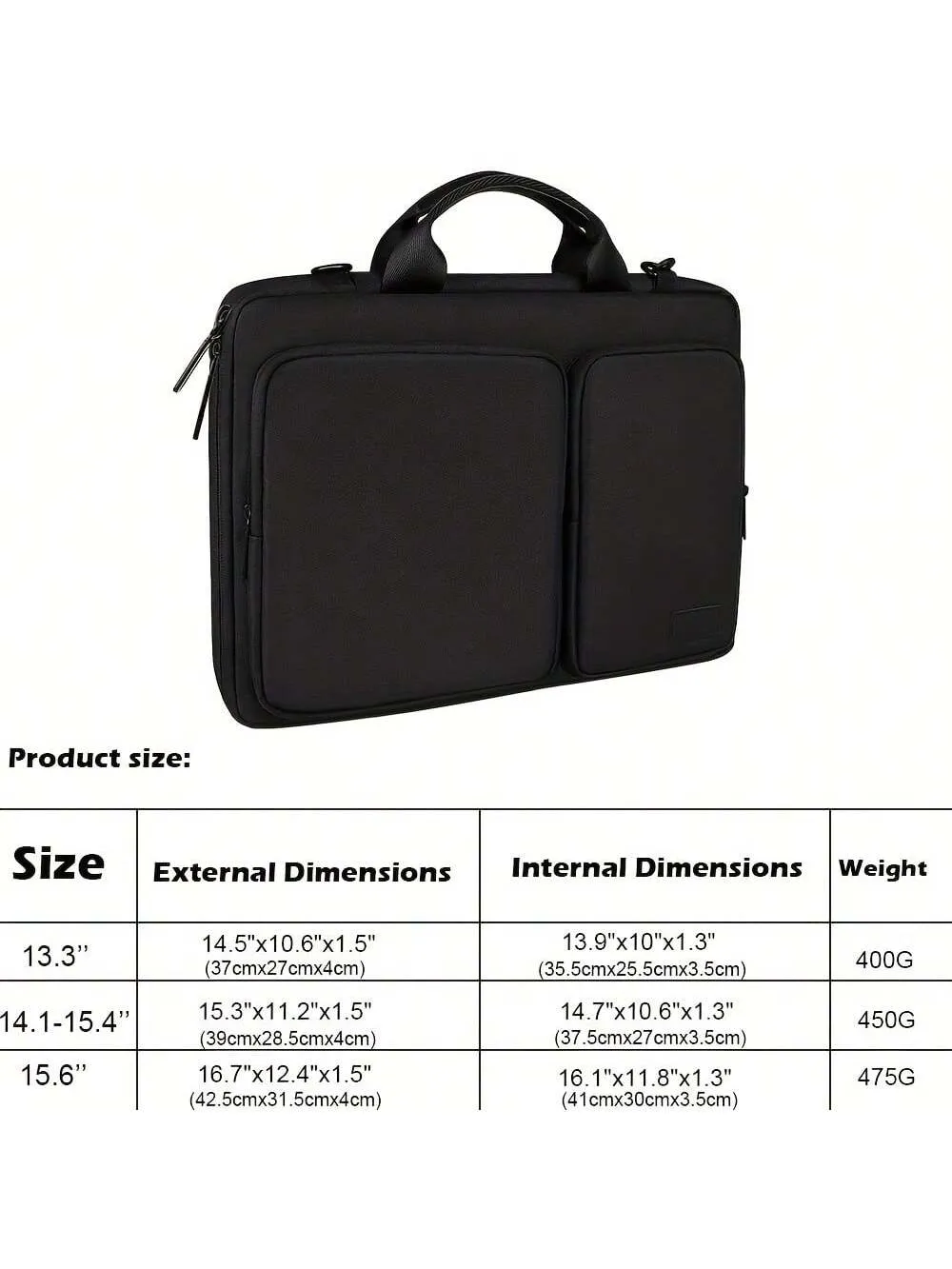 360 Protective Laptop Case: Stylish Shoulder Bag forLaptops - Waterproof & Shockproof Design for Business, School, and Travel