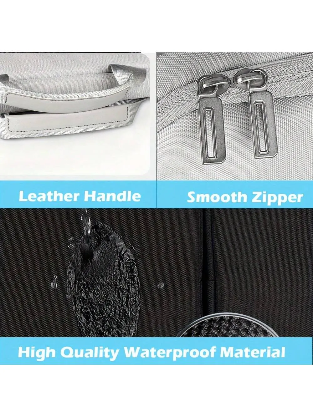 360 Protective Laptop Case: Stylish Shoulder Bag forLaptops - Waterproof & Shockproof Design for Business, School, and Travel