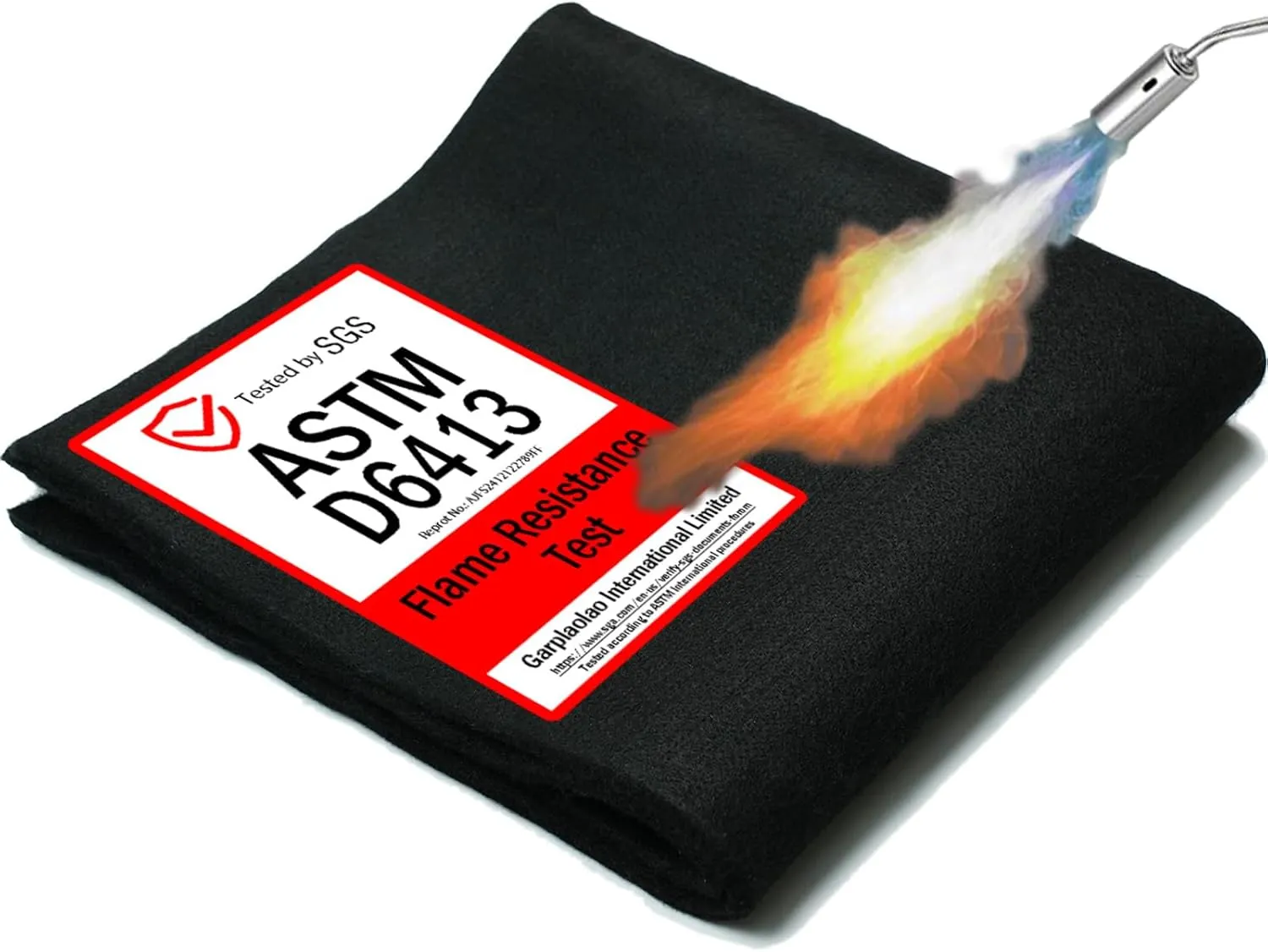 40x40 Inch Fireproof Welding Blanket Pad, Carbon Felt Wick & Flame Retardant Fabric, 5mm Thick Fireproof Heat Resistant Mat, Up to 3000°F for Soldering, Firepit, Grill, Smoker & Plumbing