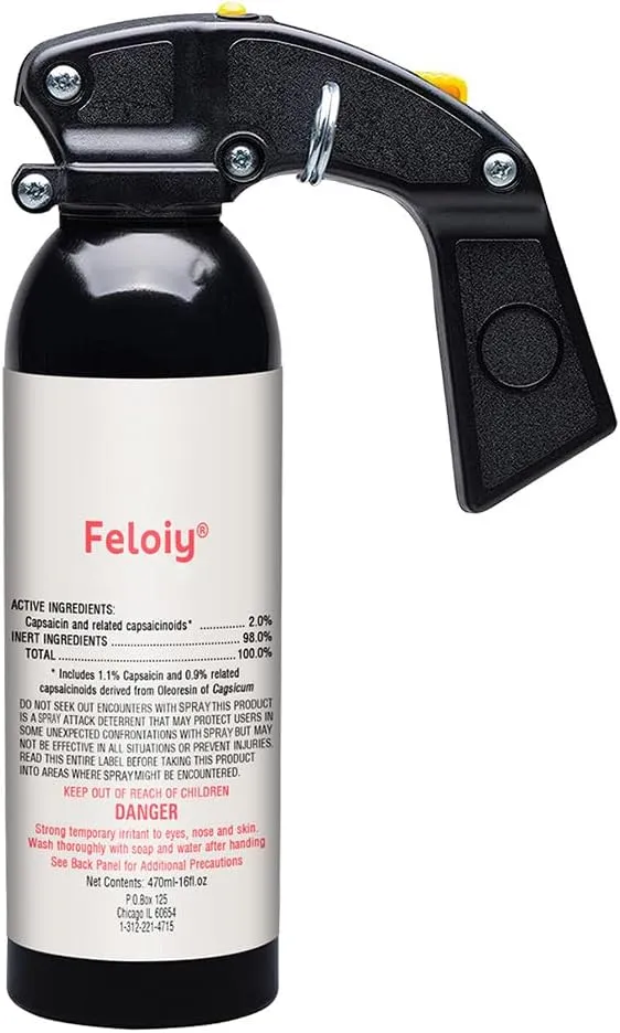 470ml/16oz Pepper Spray for Outdoor Camping and Hiking, 30ft Range, Fast and Accurate Aiming