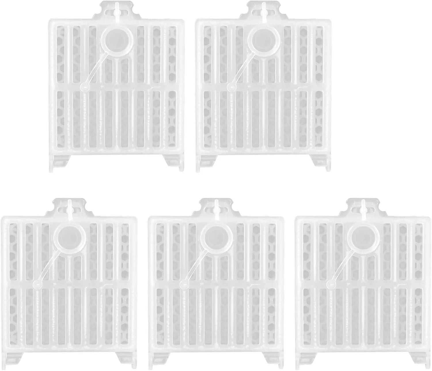 5Pcs Queen Bee Cage, Queen Bee Transport Tool Queen Bee Moving Cage Beekeeper Supplies Bee Tools Queen Bee Mailing Cage Bee Multifunctional King Cage Plastic Prisoner K