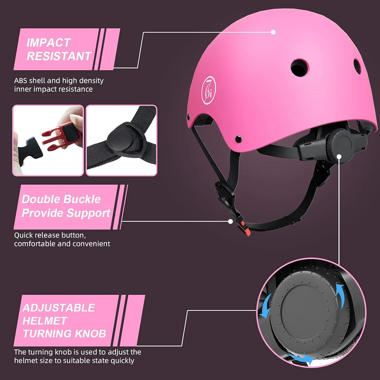 67i Bike Helmet Skateboard Helmet for Adult Cycling Bicycle Scooter Helmets for Men Women Adjustable Roller Skate Helmet for Multi-Sport Bicycle Scooter Inline Rollerblading Cycling Skateboarding