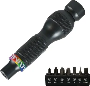 7-in-1 Fidget Screwdriver, Magnetic Self-Locking EDC Tool with Smooth Spinning Handle, for Work & Play.
