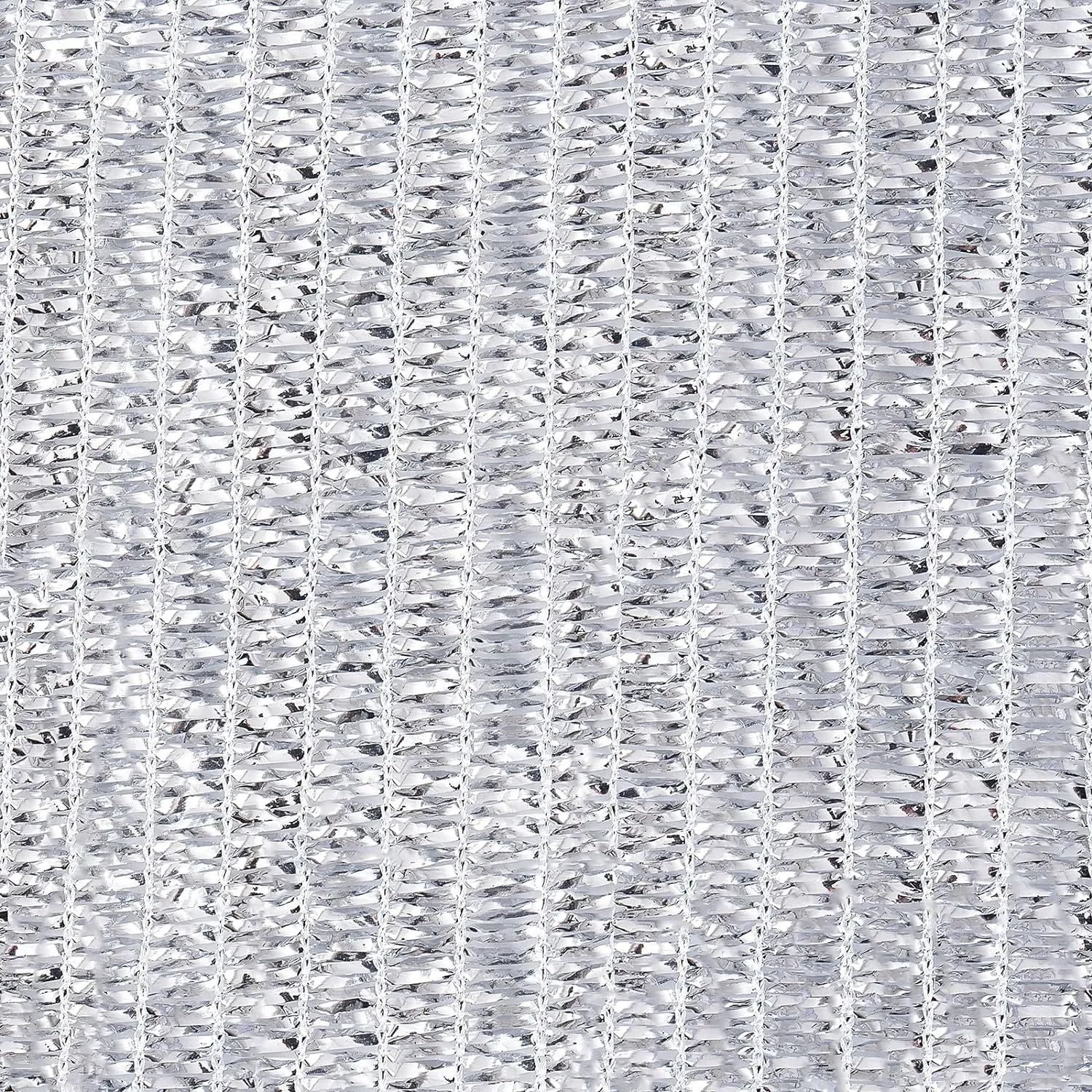 70% Aluminum Shade Cloth 6.5 FT x 8 FT，Silver Tarps Fabric Privacy Screen Pet Shade Car Cover Patio Garden Pergola Cover Canopy with Grommets and Ball Bungee, Aluminum Foil Shade Net