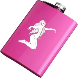 8Oz Outdoor Travel Flasks Portable Flasks for Liquor for Men Women Stainless Steel Flasks with Funnel Party Wedding(A)