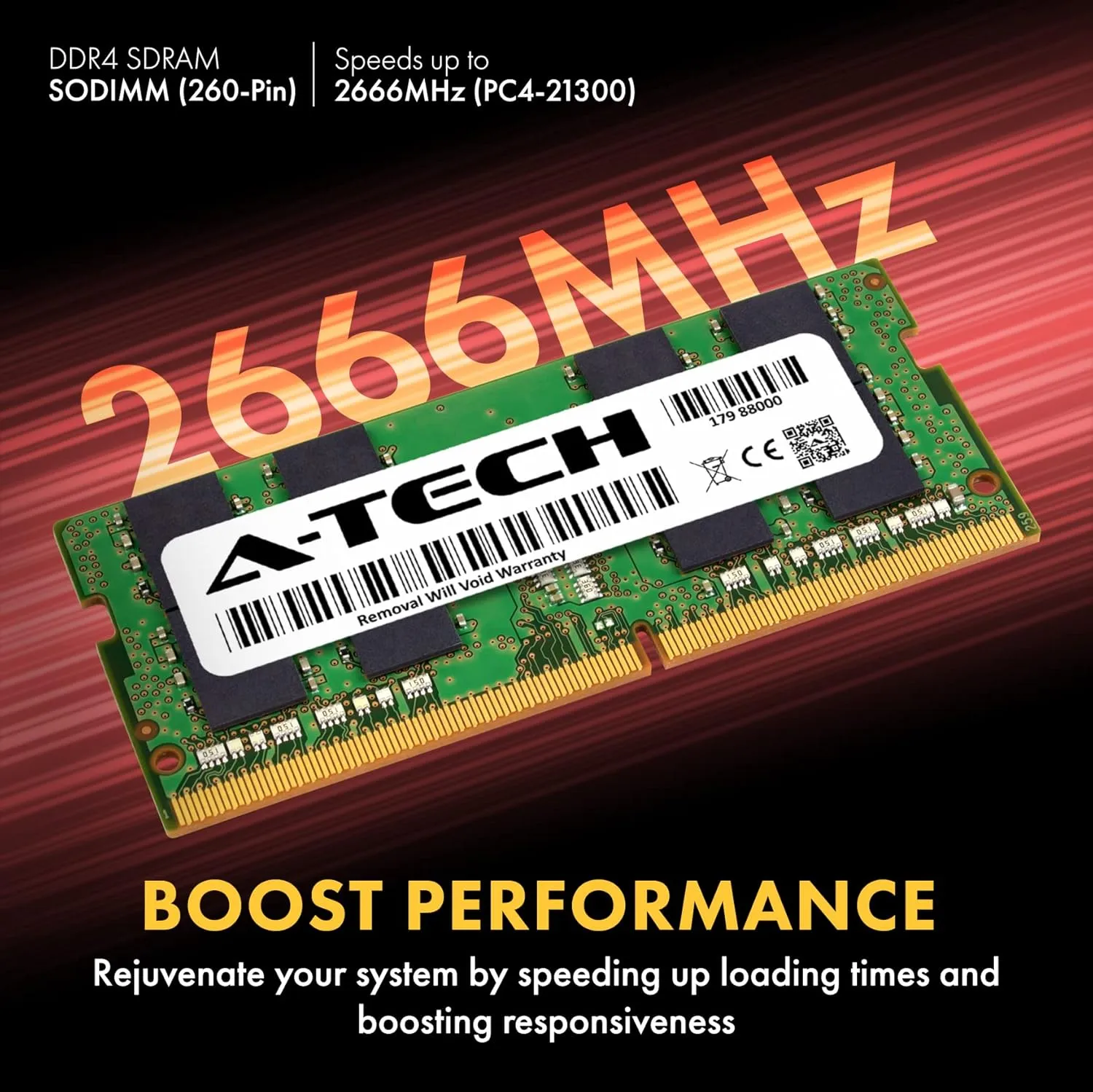 A-Tech 32GB RAM for Dell G3 15 3590, G5 15 5590, G7 15 7590, G7 17 7790 Gaming Laptop | DDR4 2666MHz PC4-21300 SODIMM 2Rx8 1.2V 260-Pin Non-ECC SO-DIMM Memory Upgrade