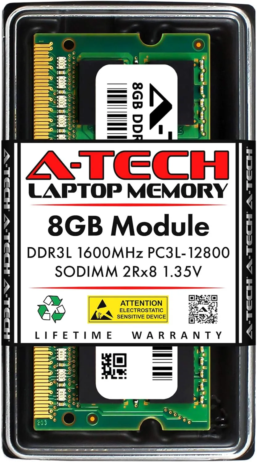 A-Tech 8GB RAM for Packard Bell iStart 3050 | DDR3 1600MHz PC3-12800 SODIMM 1.35V Non-ECC Memory Upgrade