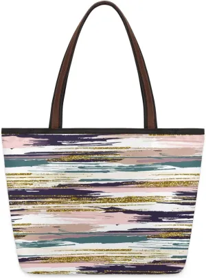 Abstract Art Dapple Tote Bag Tote for Women Zipper Womens Handbags Tote Bag for Work Shopping Travel