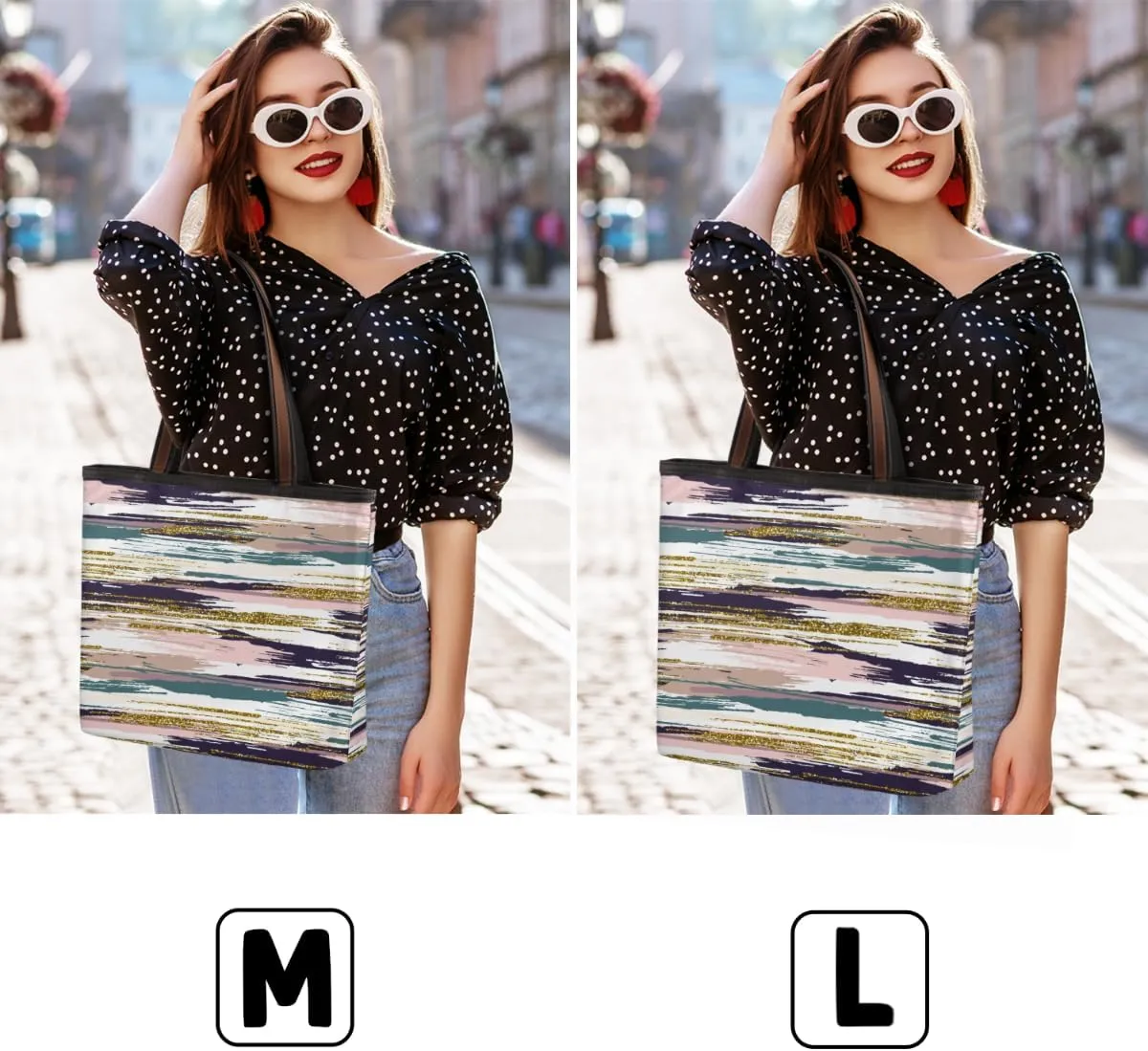 Abstract Art Dapple Tote Bag Tote Purse for Women with Zipper Womens Handbags for Work Travel