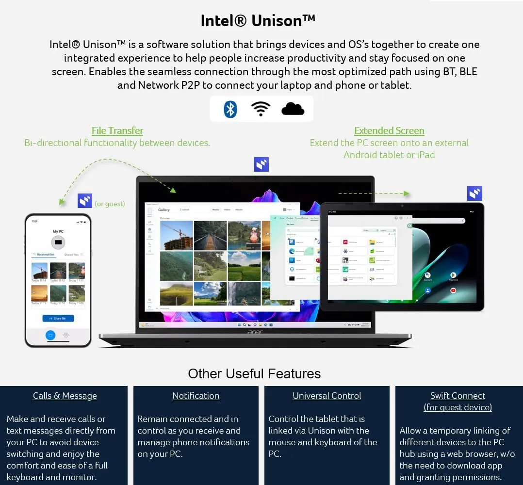 Acer Swift X 14 Laptop | 14.5" OLED 2880 x 1800 120Hz Calman Verified | Unlock AI Experiences | Intel Core Ultra 7 Processor 155H | NVIDIA GeForce RTX 4060 | 16GB LPDDR5X | 1TB SSD | SFX14-72G-77NJ