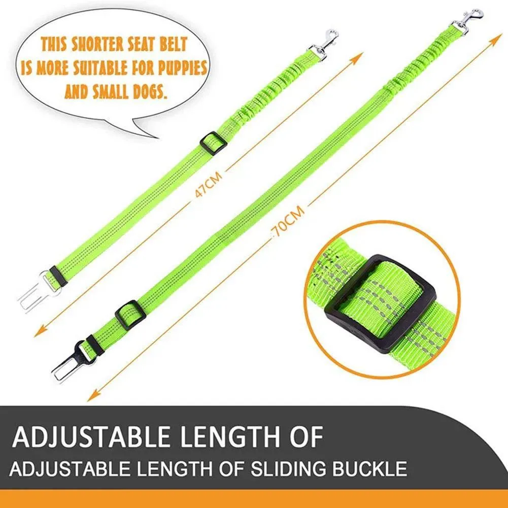 Adjustable Dog Car Leash - Breathable Mesh Pet Safety Restraint