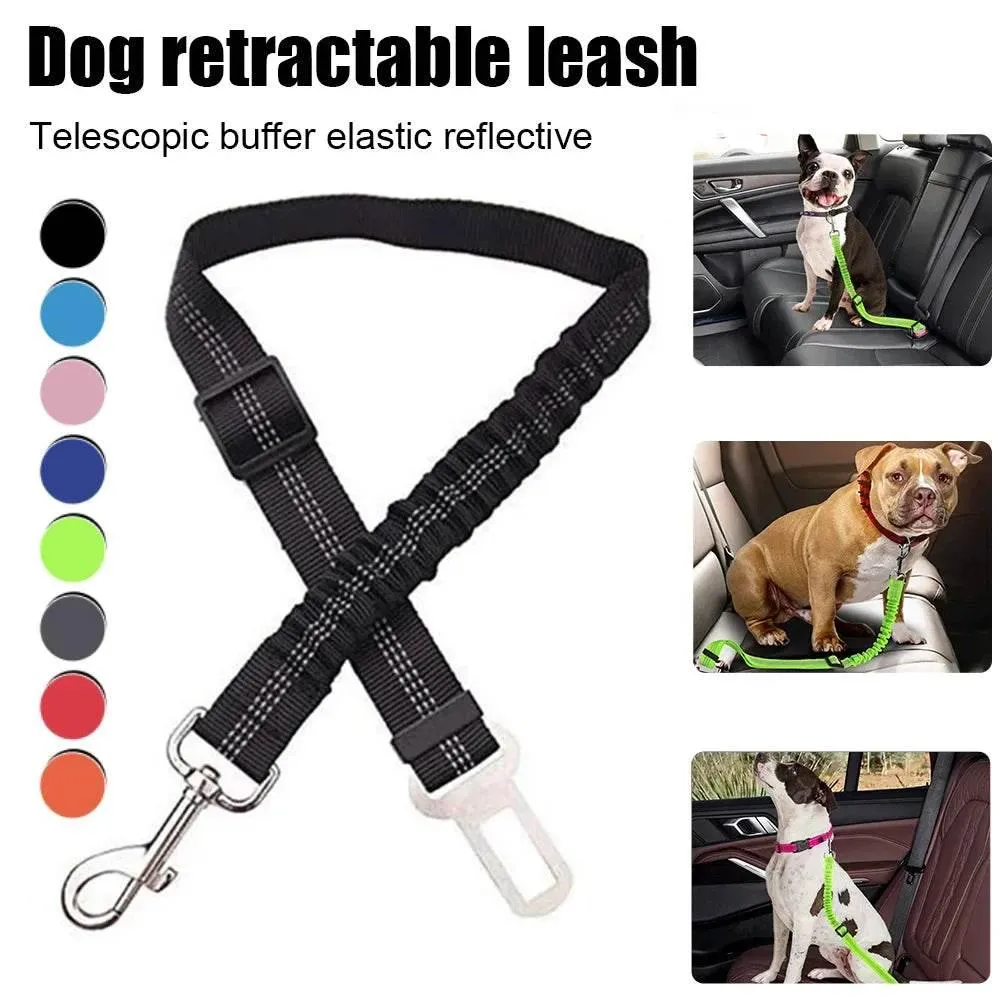 Adjustable Dog Car Leash - Breathable Mesh Pet Safety Restraint