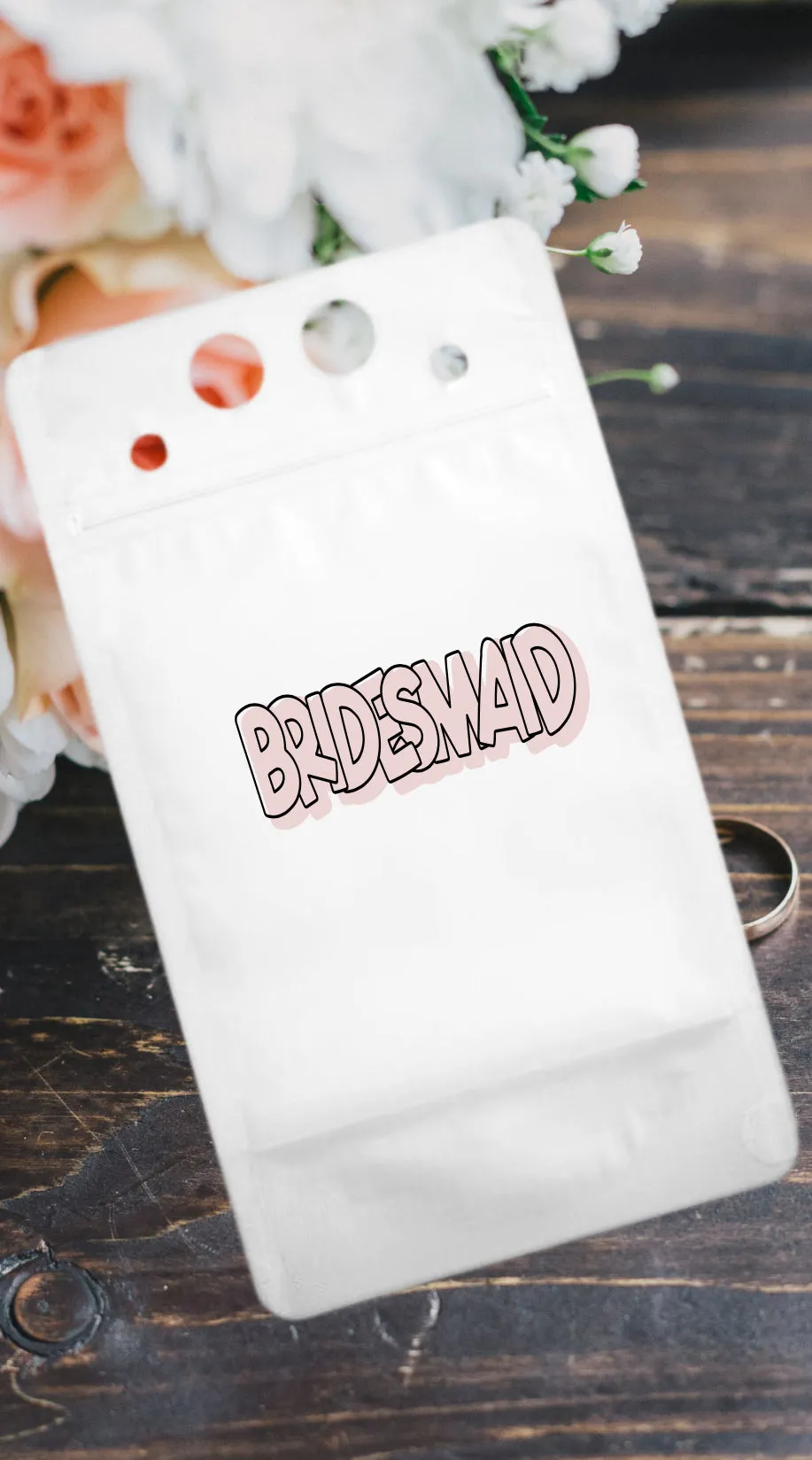 Adult Drink Pouch Bride & Bridesmaid