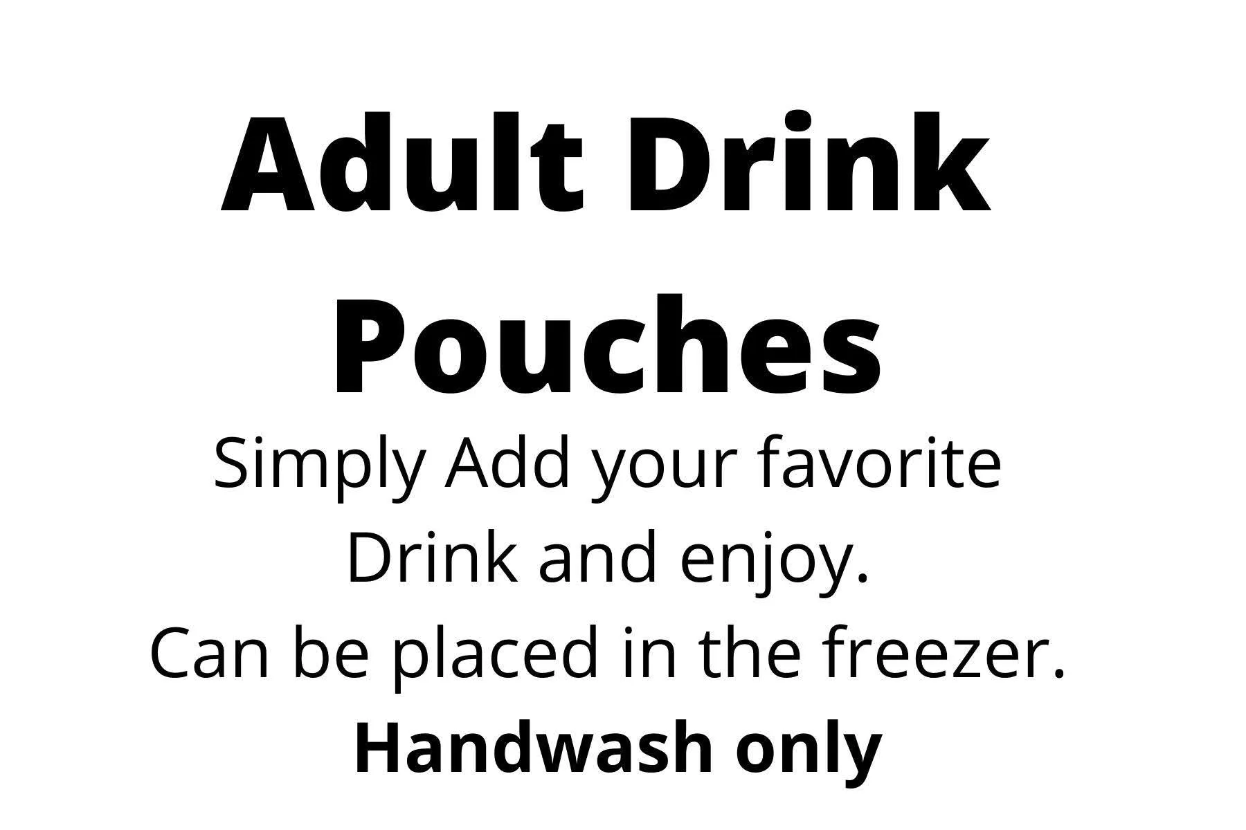 Adult Drink Pouch Sleigh all day Christmas