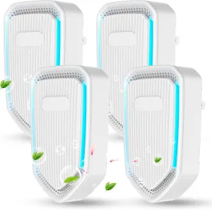 Air Purifier Plug In,Air Ionizers for Home,Portable Negative Ion Air Freshener,Quiet Filterless Air Purifiers for Home,Office Kitchen Bathroom,Mini Air Cleaner for Pet Odor,Dust,Smoke Smell (4)