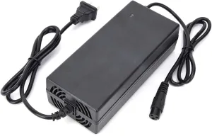 Akozon Universal Electric Scooter Charger, 54.6V 2A Smart Battery Power Adapter, High Efficiency Low Energy Consumption, & Compact Design, Fits Various, US