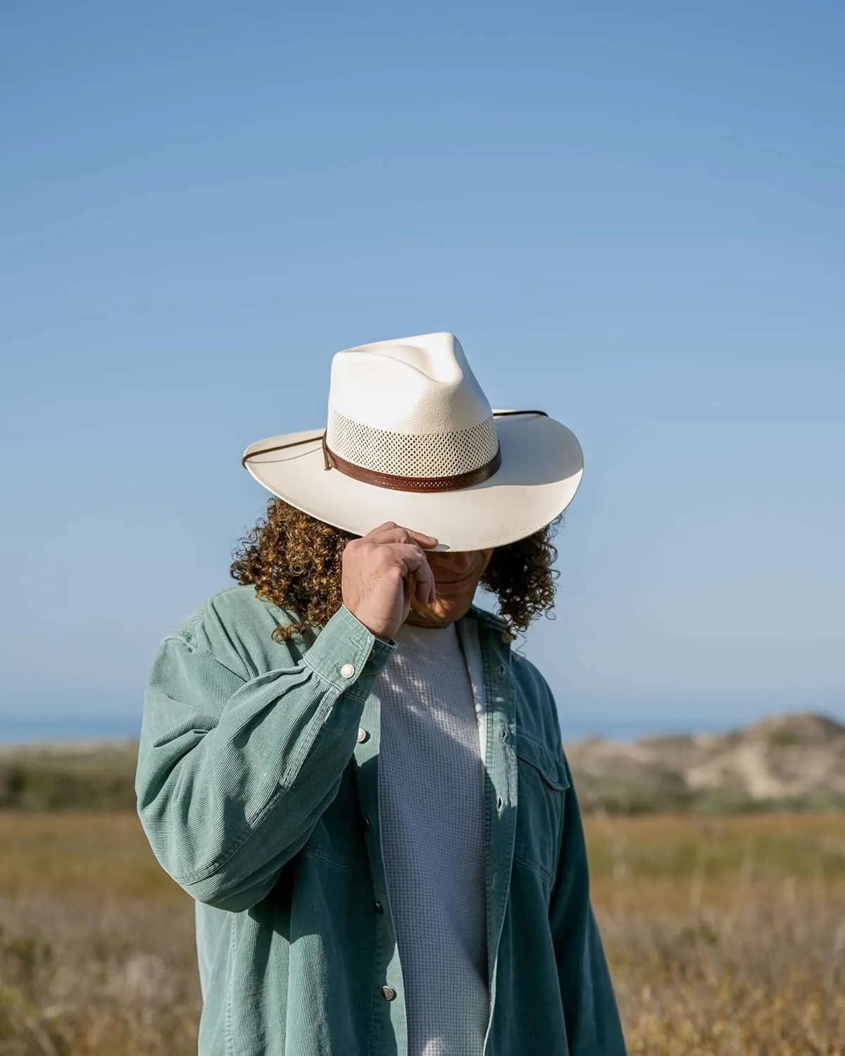 American Hat Makers Florence Fedora Hat — Straw Sun Hats for Men & Women