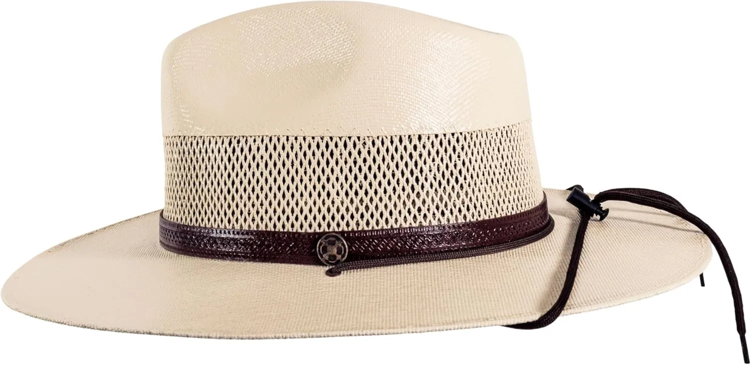 American Hat Makers Florence Fedora Hat — Straw Sun Hats for Men & Women