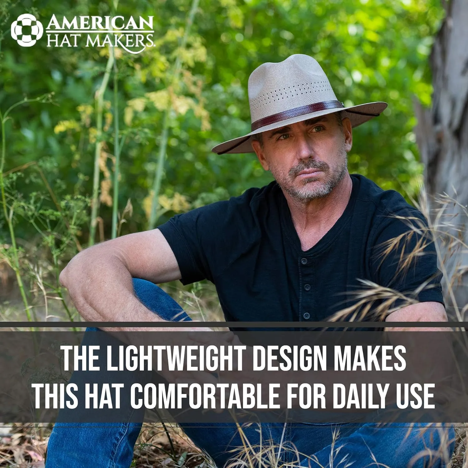 American Hat Makers Straw Hats for Men & Women – Barcelona Fedora Hat