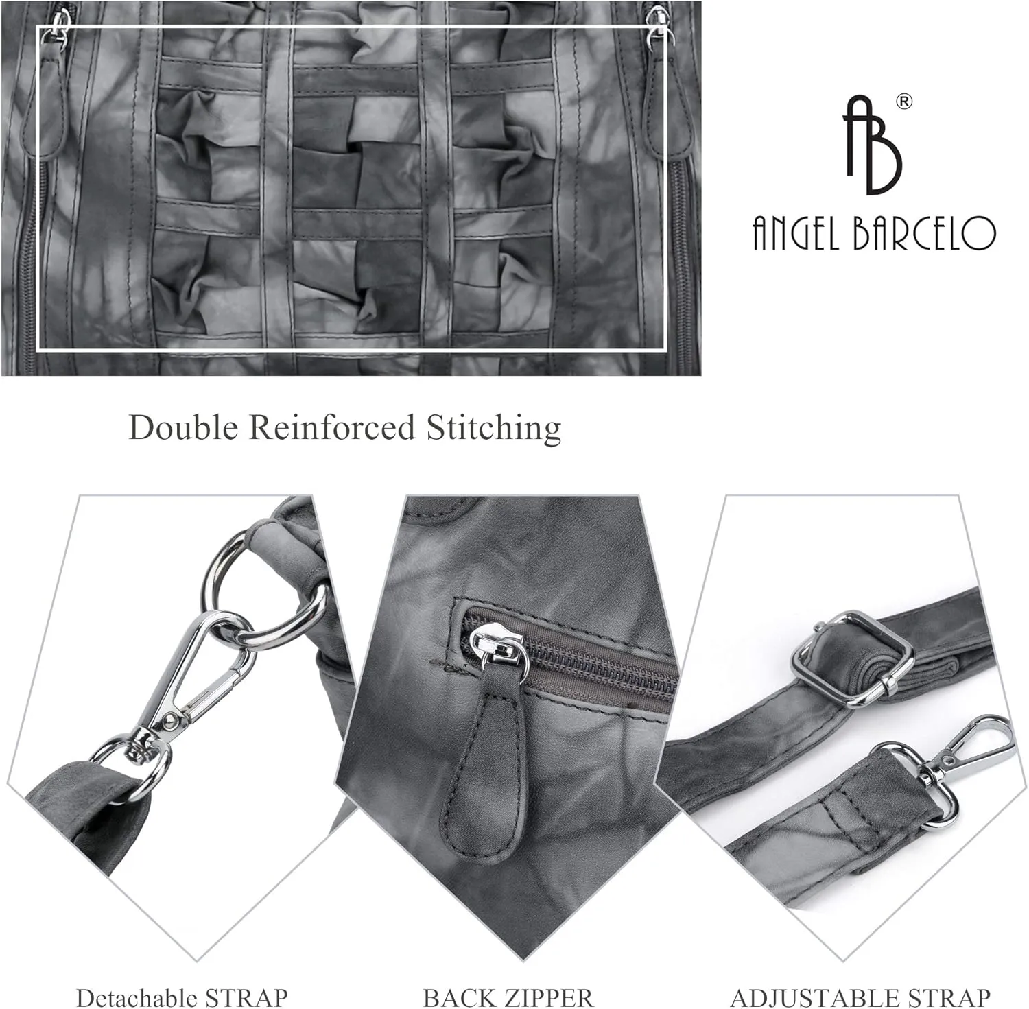 Angel Barcelo Hobo Purses and handbags for Women Satchel Handbag Women Fashion Purses Large Shoulder Handbags